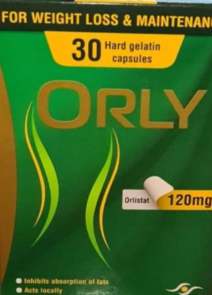Orly Орлі Original - засіб для схуднення, 30 капсул (120 мг) Є...