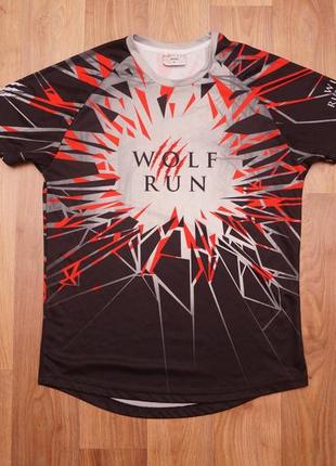 Футболка wolf run. спортивная футболка. футболка для бега. тре...