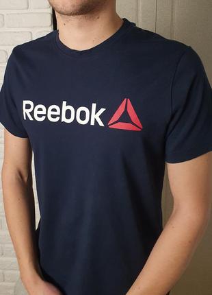 Чоловіча бавовняна футболка reebok / рібок оригінал