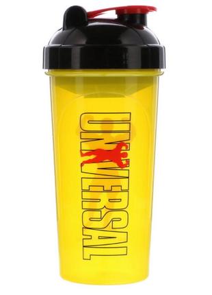 Universal nutrition, чашка-шейкер с логотипом, желтая, 90 мл