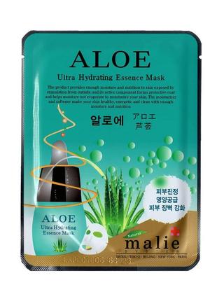 Ультраувлажняющая тканевая маска с алоэ malie aloe ultra hydra...