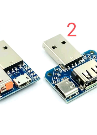 USB конектор USB "папа" in Type C, micro USB, USB "Мама"