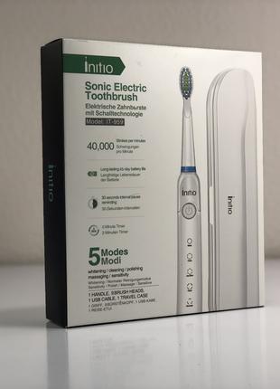 Звукова електрична зубна щітка Initio + 9 насадок та кейс