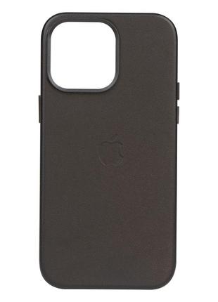 Чехол Leather Case для Apple iPhone 14 Pro Max Midnight