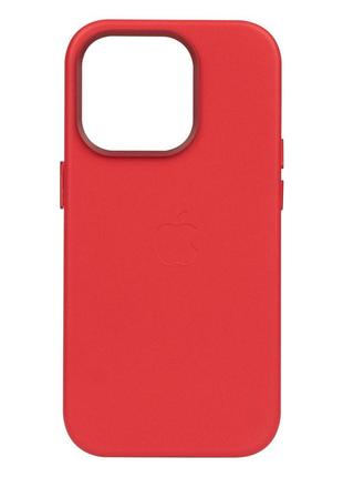 Чехол Leather Case для Apple iPhone 14 Pro Crimson