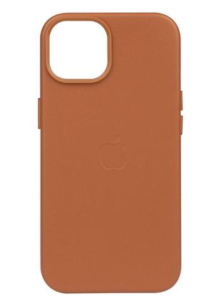Чехол Leather Case для Apple iPhone 14 Plus Saddle brown