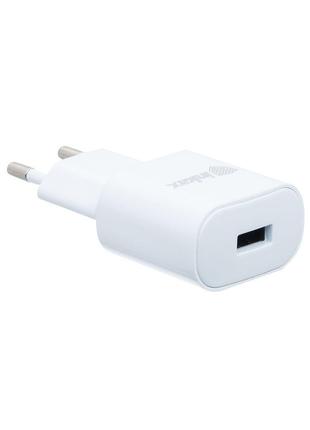 Сетевая зарядка Inkax CD-27 2.1A 1 USB + кабель Lightning Белый