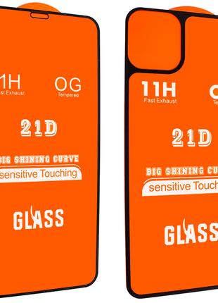 Защитное стекло 21D Premium 2 в 1 Full Glue для Apple iPhone 1...