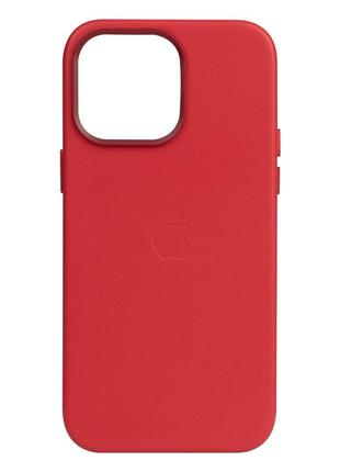 Чехол Leather Case для Apple iPhone 14 Pro Max Crimson