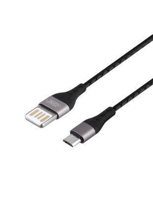 Кабель USB XO NB188 2.4A USB - Micro USB 1м Черный