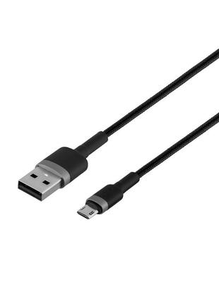 Кабель USB Baseus CAMKLF-B USB to Micro 2.4A Серо-Черный