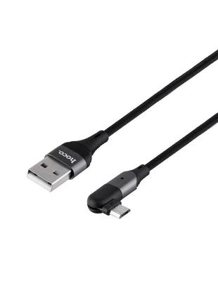 Кабель USB Hoco U100 Orbit USB - Micro USB Черный
