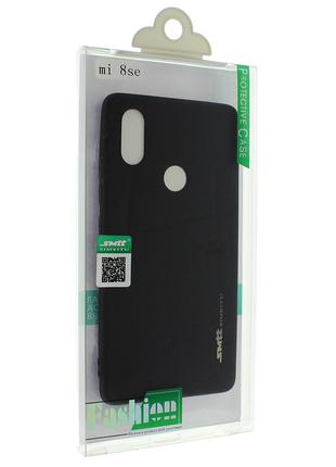 Силиконовая накладка Smtt для Xiaomi Mi 8 SE Черный (00003764)