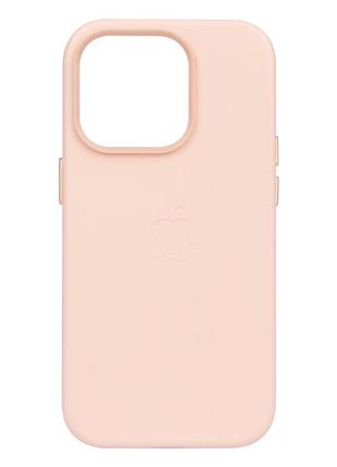 Чехол Leather Case для Apple iPhone 14 Pro Sand Pink