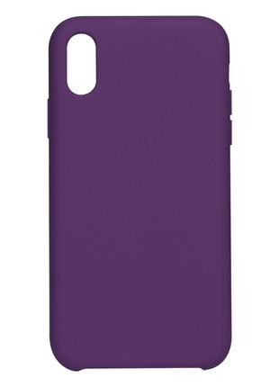 Чехол Soft Case No Logo для Apple iPhone XR Grape