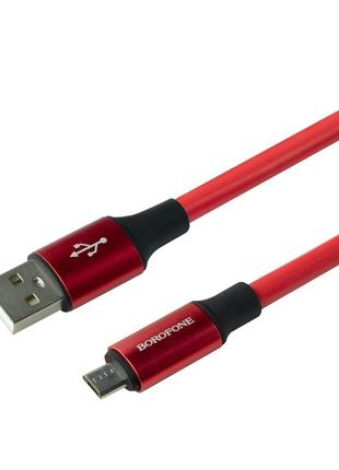 Кабель Borofone BX82 Extra Durable USB — microUSB 2.4A 1 m Чер...