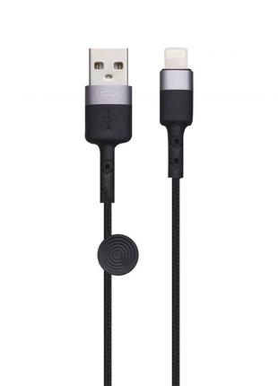 Кабель USB XO NB117 USB - Lightning Черный
