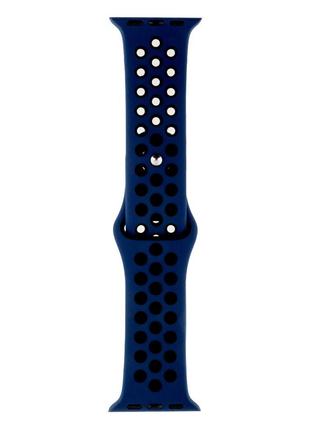 Ремешок для Apple Watch Nike 38 / 40mm Тёмно-синий / Чёрный