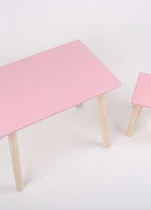 Дитячий набір стіл та стілець Розовий . Екопродукт. / Дитячий ...