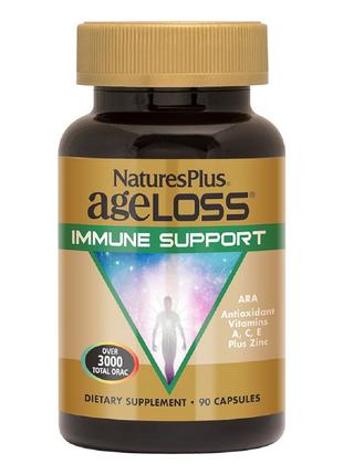 Поддержка Иммунитета, AgeLoss Immune Support, Natures Plus, 90...