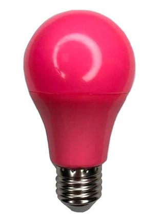 Лампа светодиодная Lemanso 7W E27 А60 LM3086 розовая