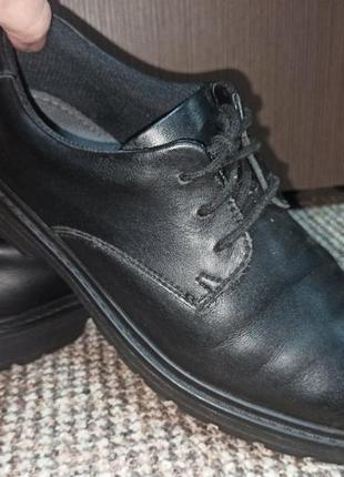 Туфли clarks черные натуральная кожа. размер 37