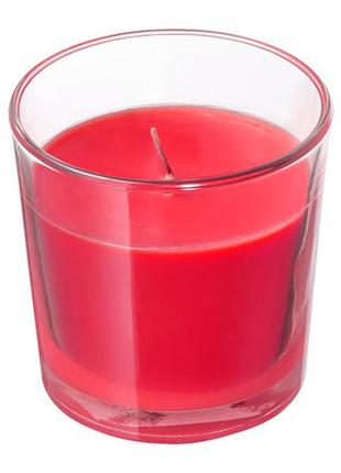 Ароматична свічка в склянці ikea. ягоди.