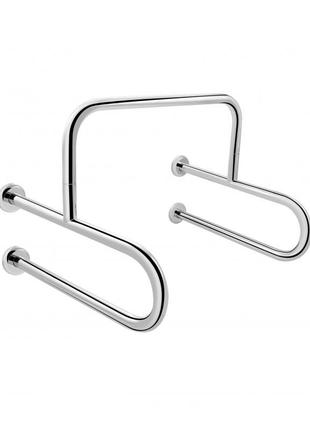 Поручень подвійний для пуссуара Qtap Freedom 600x520 Chrome QT...