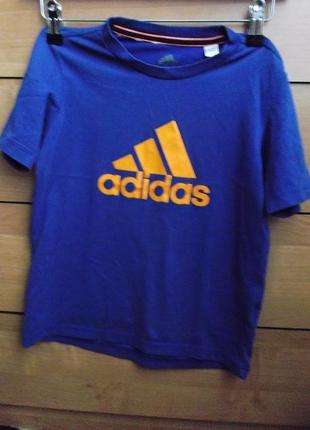 Синяя футболка adidas . размер 9/11