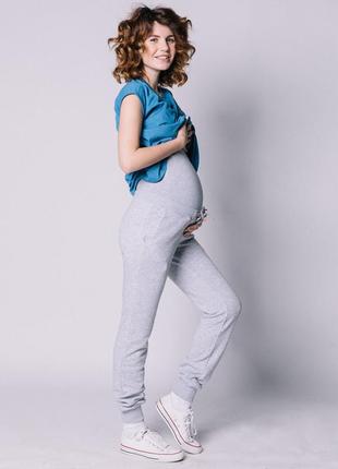Классные светло серые спортивные штаны для беременных.h&m