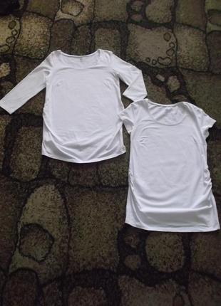 Белые футболки для беременных.