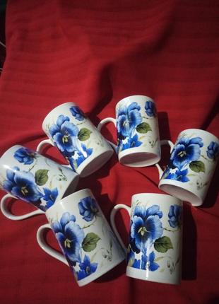 Чвшки-набор(6 шт) стильных чашек для кофе и чая