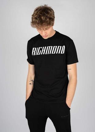 Мужская футболка johnmond черного цвета с принтом.