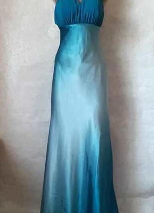Оригинальное нарядное платье в пол со шлейфом, тканью "амбре",...