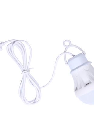 Лампа фонарь для кемпинга от USB, светодиодная с подвеской Белая