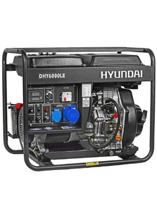 Генератор дизельный Hyundai 65211 DHY6000LE 5 кВт, однофазный,...