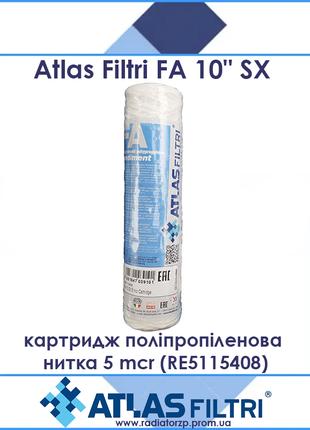 Картридж поліпропіленова нитка Atlas Filtri FA 10" SX 5 mcr