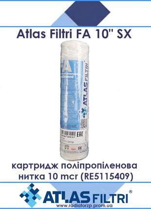 Картридж поліпропіленова нитка Atlas Filtri FA 10" SX 10 mcr