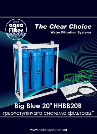 Трьохступінчата система фільтрації Big Blue 20" HHBB20B Aquafi...