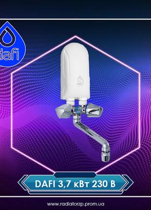 Проточний водонагрівач DAFI 3,7 кВт 230 В (однофазний) з пласт...