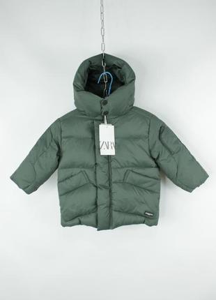 Качественная куртка пуховик zara premium puffer kids jacket
