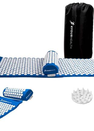 Коврик акупунктурный 4yourhealth Elite Line 0064 с подушкой, 1...