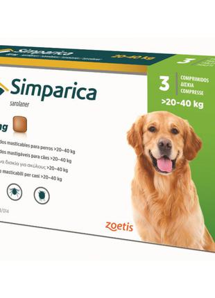 Simparica (Симпарика) от блох и клещей для собак 20-40кг