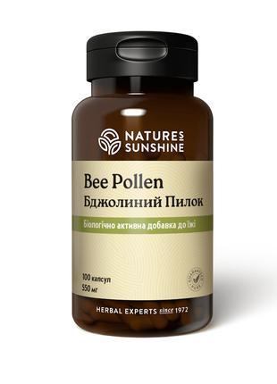 Би поллен, Пчелиная Пыльца, Bee Pollen, 100 капсул, Nature’s S...