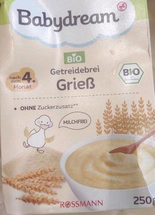 Babydream Bio getreidebrei grieß Дитяча кашка (манна) з 4місяців