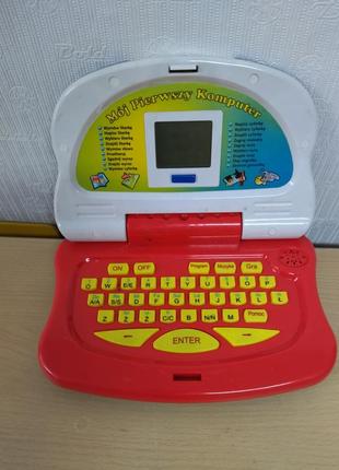 Ноутбук игрушечный на польском языке