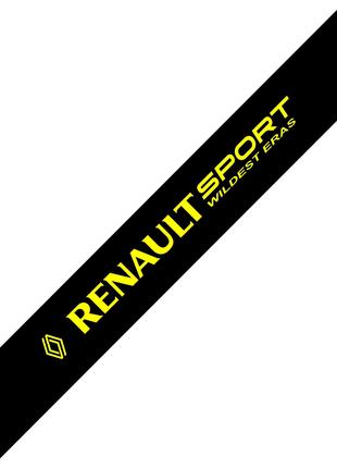 Cолнцезащитная наклейка на лобовое стекло Renault sport
