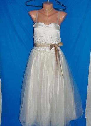 Свадебное платье,на выпускной р. xs-s