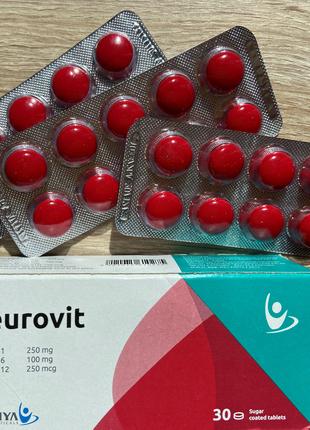 Neurovit Tablet Неуровит витамин В1, В6 и В12, 30 таб