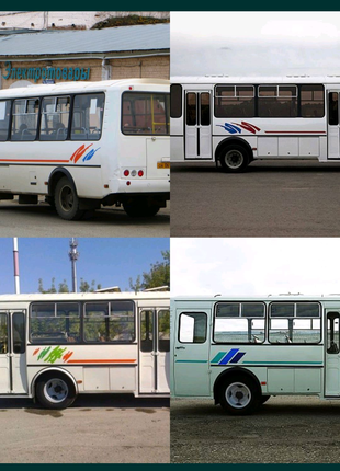 Автобусные наклейки на кузов паз пазик